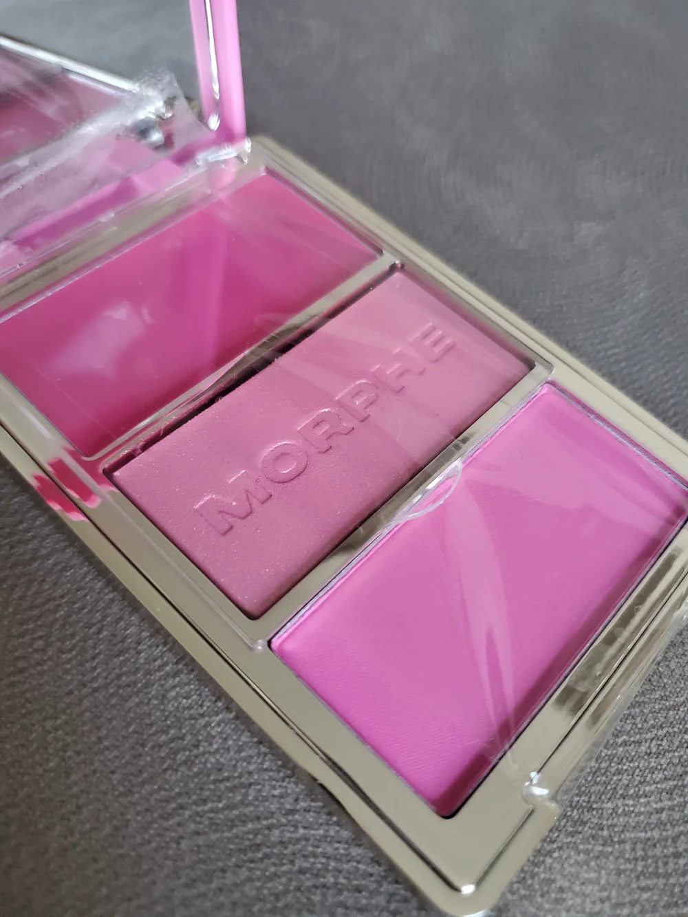 Pink Tablet Case with Embossed Morphe Logo Cheek Thrills New